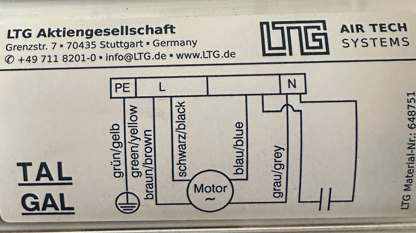 Querstromventilator LTG - Klimagerät MGT